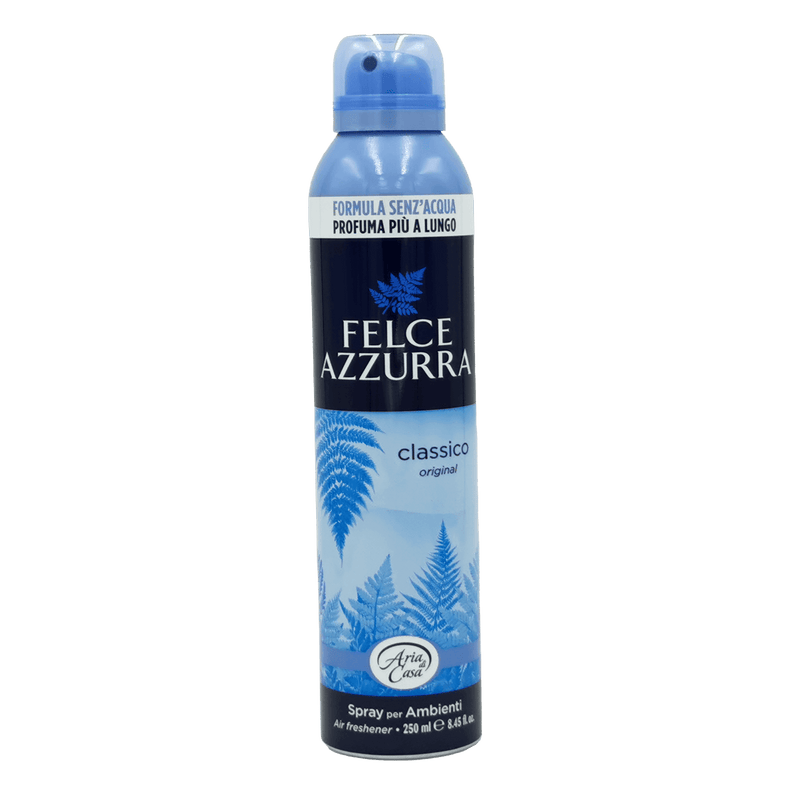 Désodorisant Maison Felce Azzurra - Spray 250ml Classique avec parfum d'orange, pin et lavande pour une ambiance raffinée.
