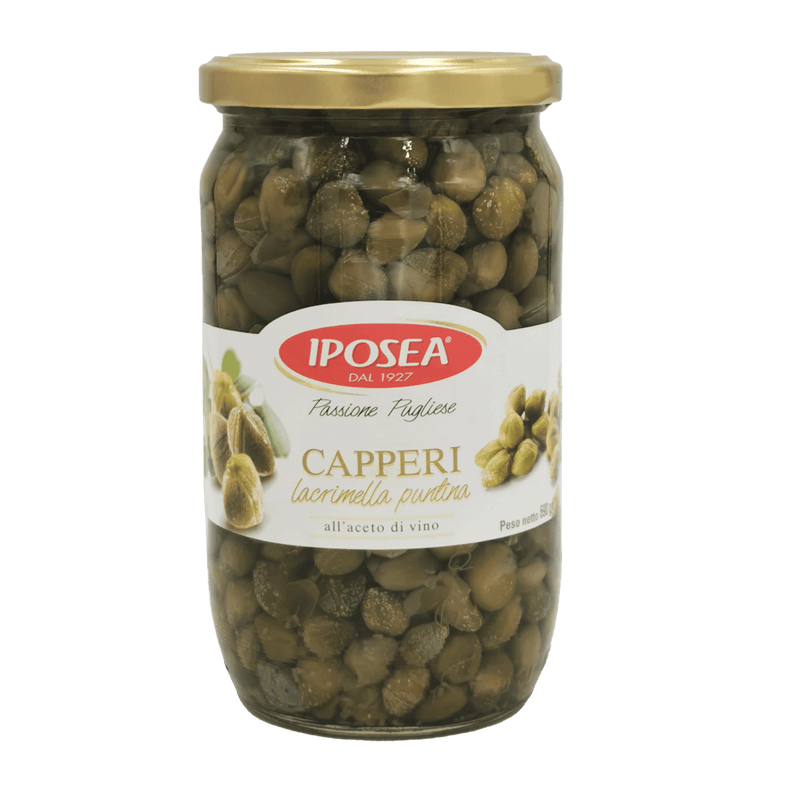 Bocal de Câpres Italiennes Iposea 690 g, un incontournable de la gastronomie méditerranéenne.