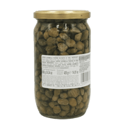 Câpres Italiennes Iposea 690 g, révélant les saveurs authentiques de la Méditerranée.