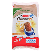 Collation Cacao Kinder 290 g, mélange gourmand de cinq céréales et de cacao, parfait pour une pause sucrée.