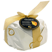 Panettone classique emballé à la main avec ruban doré, 1kg, idéal pour les fêtes