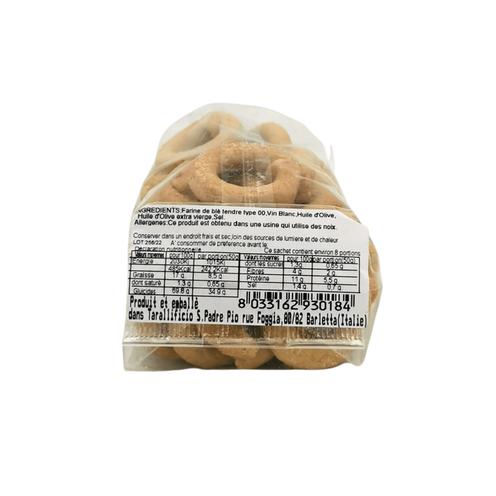 Cracker Taralli Ronds Sans Levure San Padre Pio 250g