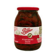 Tomates séchées à l'huile de tournesol Polli 950g – Bocal de conserve vue de face