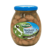 Pot de haricots borlotti Valfrutta 360g, légumineuses italiennes authentiques de Vénétie, Lombardie et Émilie-Romagne.