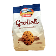 Biscuits Italiens aux Pépites de Chocolats Divella 400g, délicieux biscuits Grottoli avec des pépites de chocolat.
