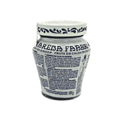 Cerises Amarena Fabbri 230 g, cerises italiennes au sirop aux arômes naturels, présentées dans un pot élégant et coloré.