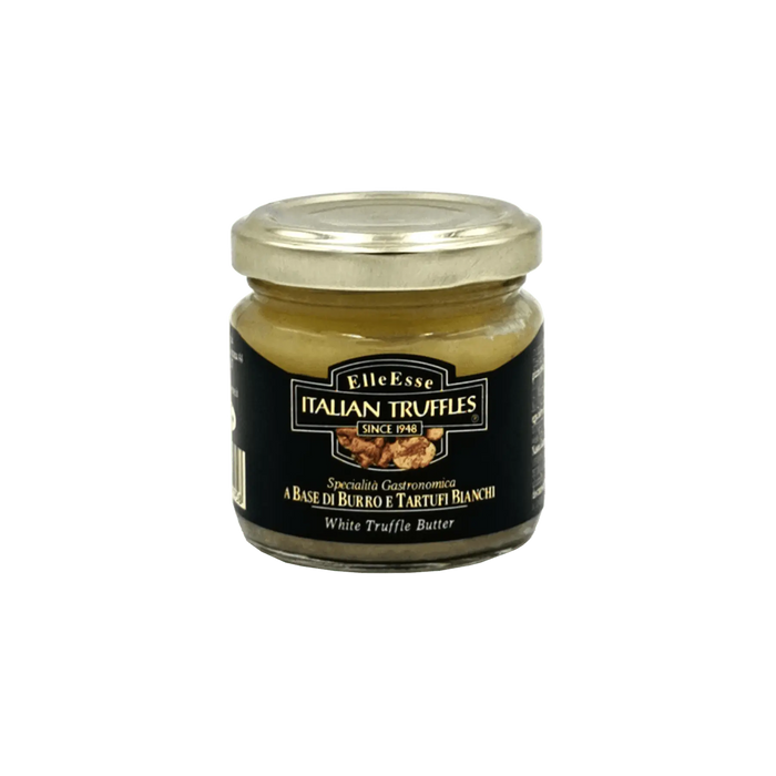 Beurre à la truffe blanche ElleEsse 80g, spécialité gastronomique italienne, idéal pour sublimer vos plats.