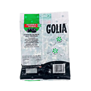 Paquet de bonbons réglisse Golia 160g avec étiquette arrière et informations nutritionnelles