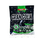 Paquet de 160g de bonbons à la réglisse Gran Golia, emballage avant
