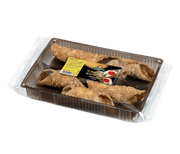 Emballage des Cannoli à Garnir Coques Croquantes 150 g Gecchele montrant des coques de cannoli à farcir fabriquées en Italie.