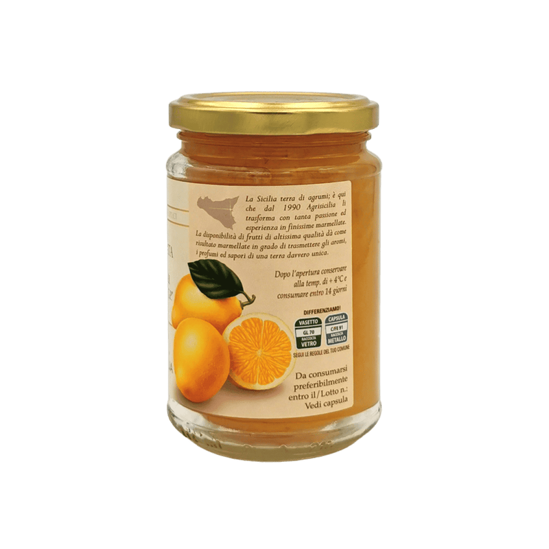 Pot de confiture de citron Artisanale de Syracuse I.G.P 360g, saveur authentique Sicile par Agrisicilia