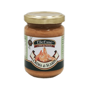 Pot de crème de crevettes ElleEsse, crème de langoustines italienne pour pâtes et sauces.