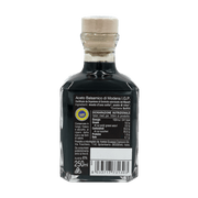 Dos de la bouteille de vinaigre balsamique Cuore di Modena IGP 250ml avec informations nutritionnelles