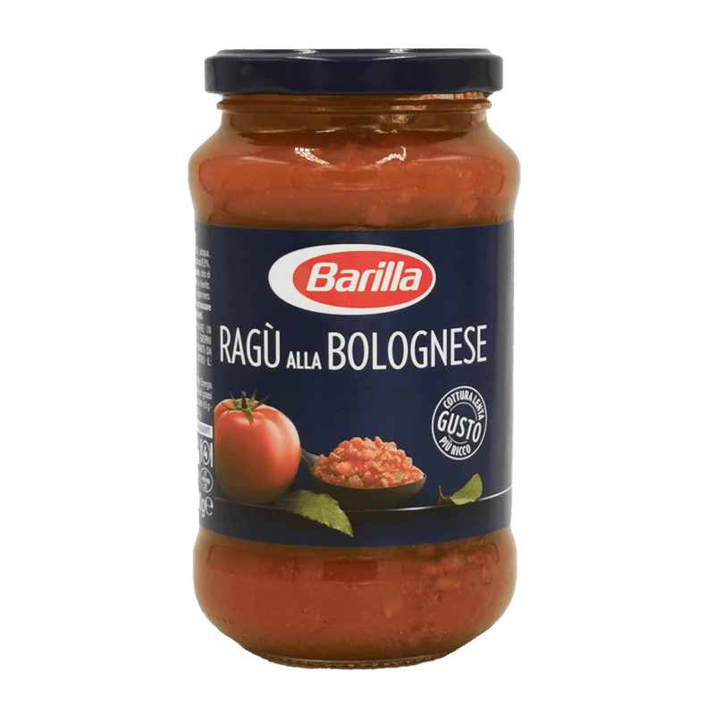 Sauce Bolognaise Barilla en bocal – étiquette tomate italienne et viande