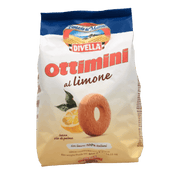 Biscuits Divella Citron – Ottimini au citron, paquet de 400g de biscuits italiens au citron.