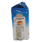 Emballage des biscuits Savoiardi Divella 400 g montrant les informations nutritionnelles et l’étiquette du produit.
