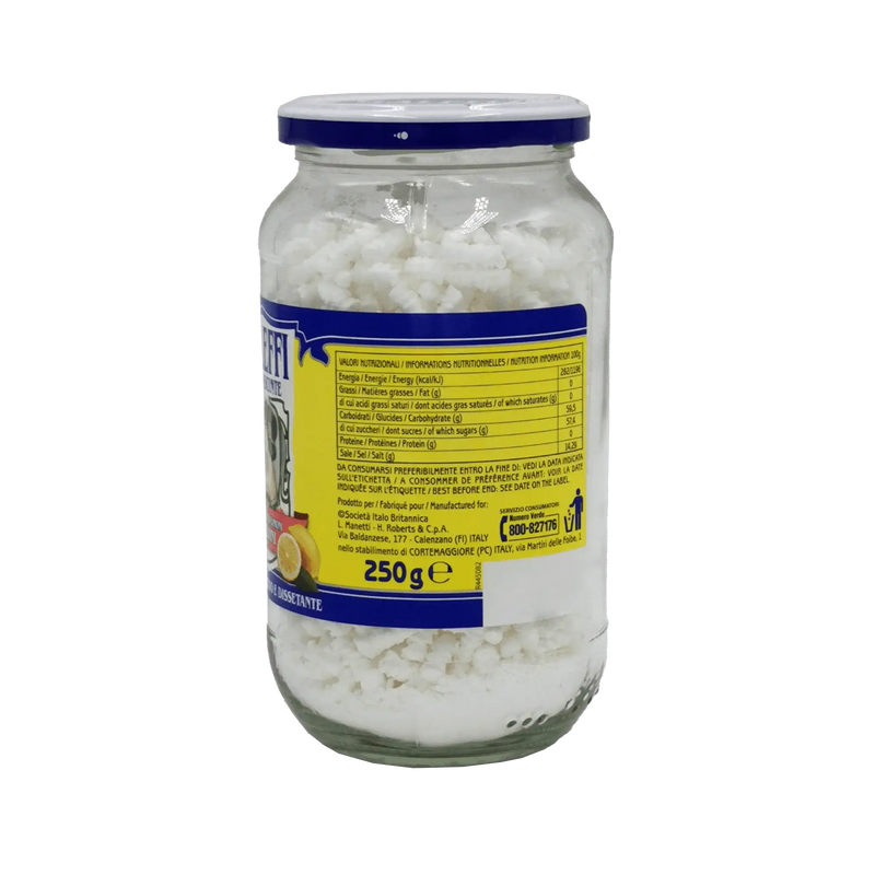 Pot de Galeffi Effervescente 250g Brioschi, granulés digestifs au citron 100% italien.