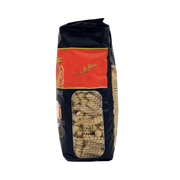 Vue arrière du paquet Fusilli Gragnano IGP Pasta di Martino 500g, avec une recette italienne traditionnelle.