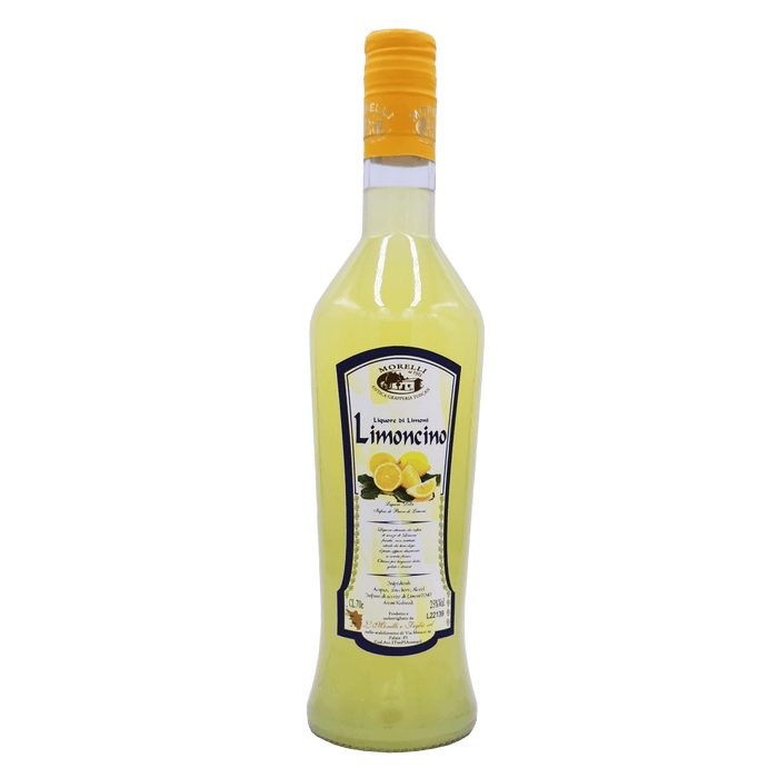 Bouteille de liqueur Limoncino Morelli 70cl - liqueur italienne au citron, idéale pour les cocktails et digestifs.