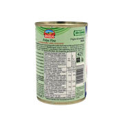 Valeurs nutritionnelles Sauce Tomate Divella 400g – tableau détaillé sur fond blanc