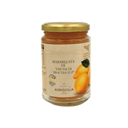 Pot de confiture de citron de Syracuse I.G.P. d'Agrisicilia, 360g, avec citrons illustrés, goût authentique de Sicile.
