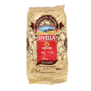 Orecchiette Divella en gros plan - Vue avant du paquet 500g