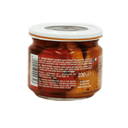 Bocal de poivrons grillés Citres 230g avec liste d'ingrédients en plusieurs langues