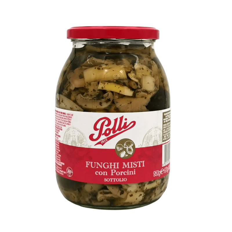 Funghi Misti con Porcini Polli - Bocal de champignons marinés avec cèpes