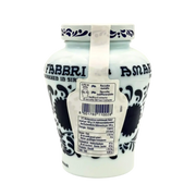 Bocal de Cerises Amarena Fabbri 600 g, mettant en avant le design italien et les détails de l’étiquette.