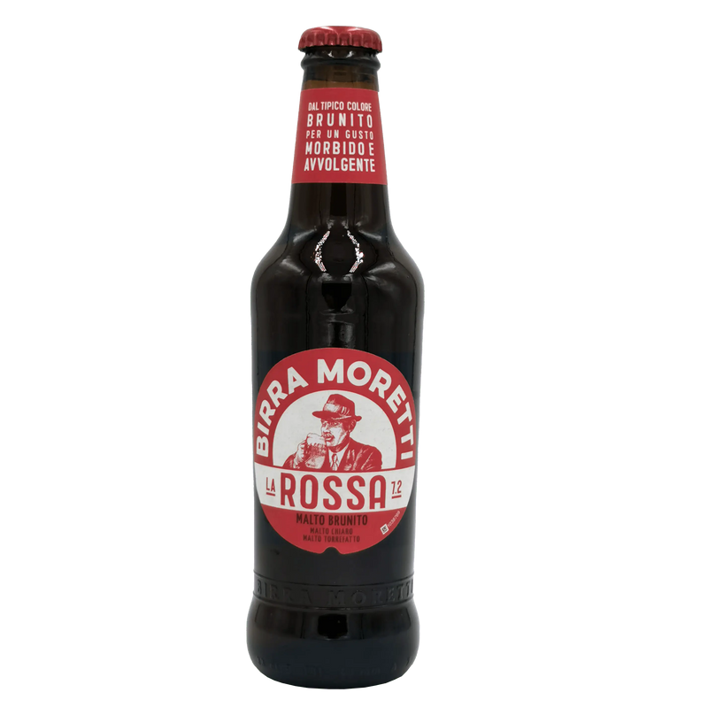 Bière Rousse Birra Moretti 33 cl, authentique bière rousse italienne au goût riche et équilibré.