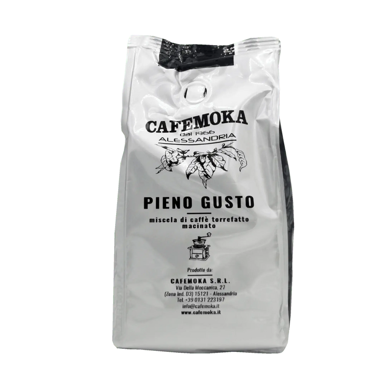 Café Pieno Gusto CafeMoka — paquet 250 g : goût authentique aux notes de cacao.