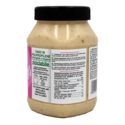 Pot de crème d'artichauts citres 970g avec étiquette nutritionnelle et recommandations d'utilisation.