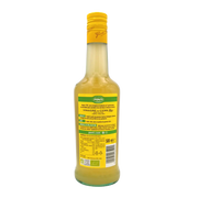 Vinaigre de cidre bio Ponti 500 ml - étiquette arrière avec informations nutritionnelles et conseils d'utilisation